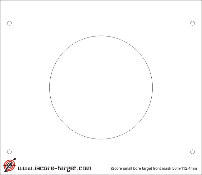 50m Small Bore Target Front Paper (100 pcs)